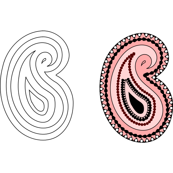 SVG Paisley decoration