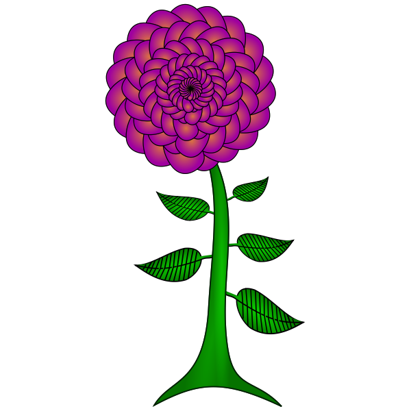 SVG Paisley flower