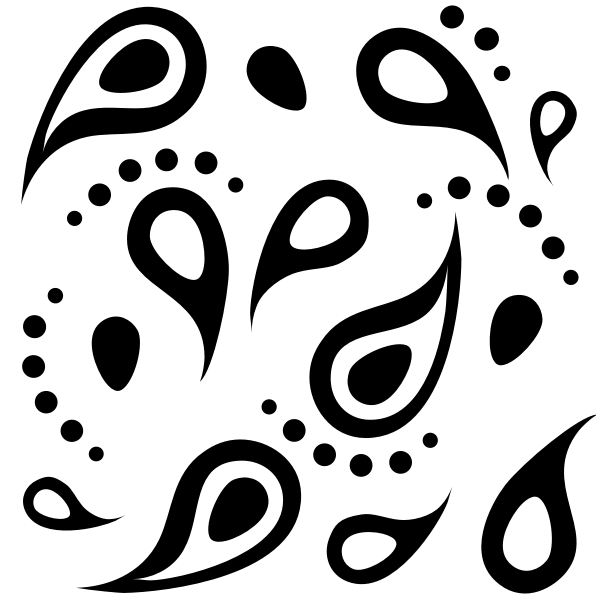 SVG Paisley Pattern Vector