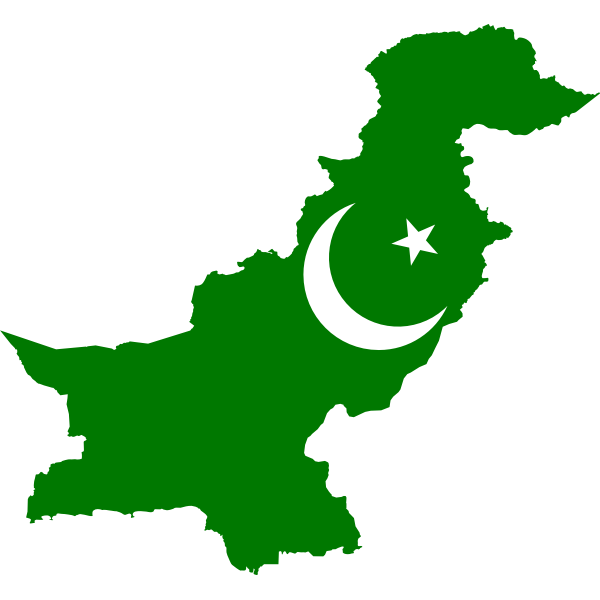 SVG Pakistan039s green map