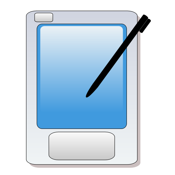 SVG Palm computer vector clip art