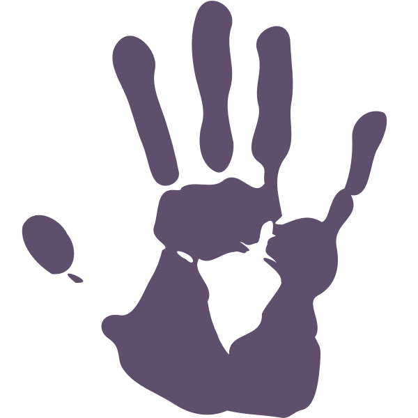 SVG Palm print vector image