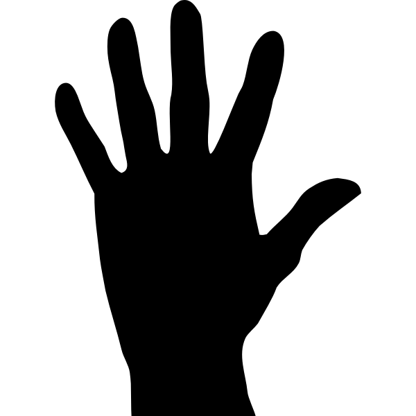 SVG Palm silhouette vector drawing