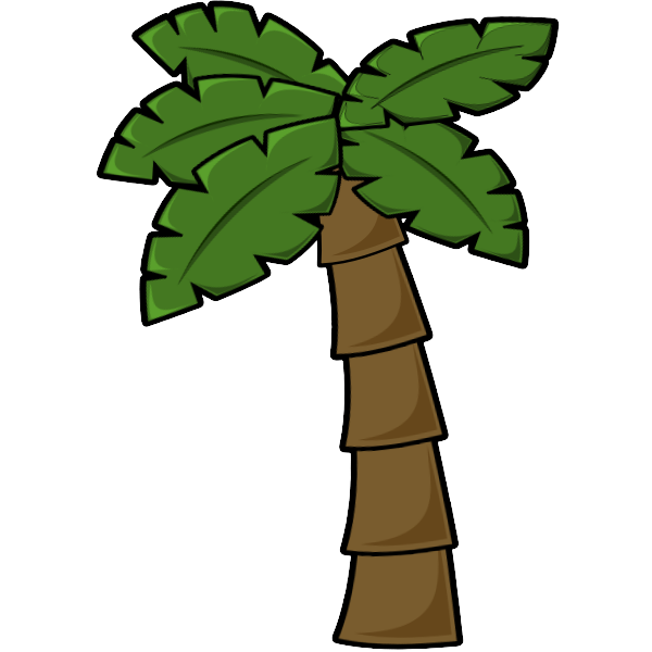 SVG Palm three with borders