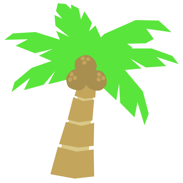 SVG Palm tree drawing