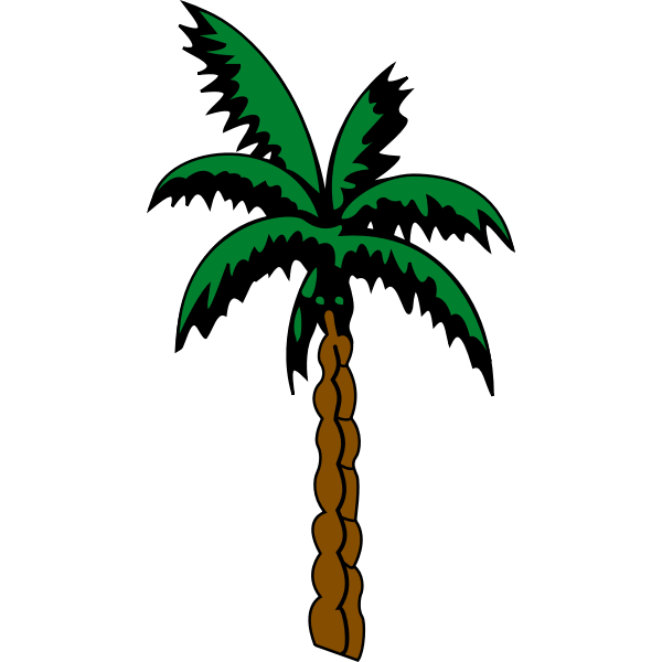 SVG Palm tree sketch