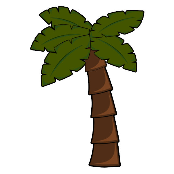 SVG Palm tree vector image