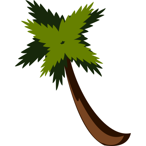 SVG Palm tree vector image