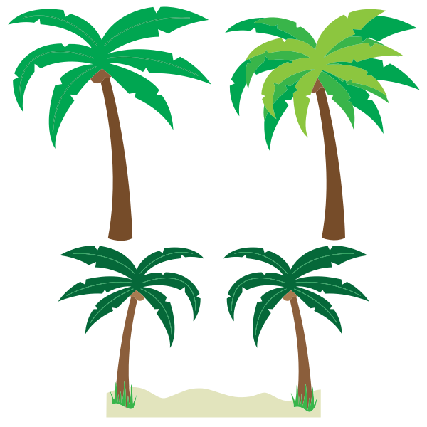 SVG Palm trees