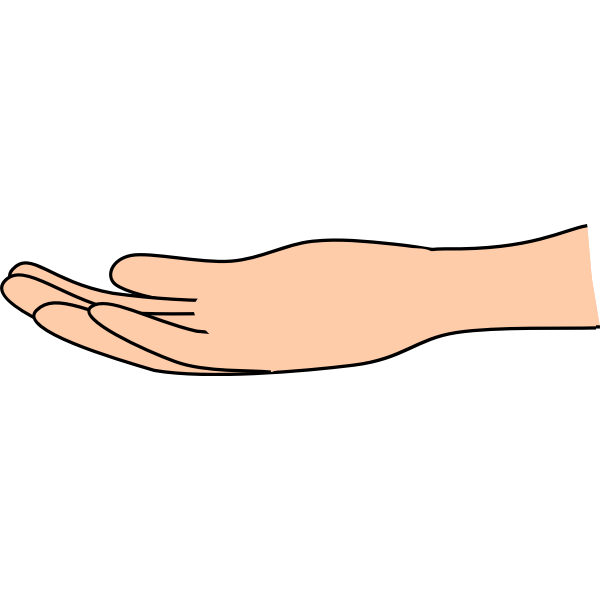 SVG Palm up hand