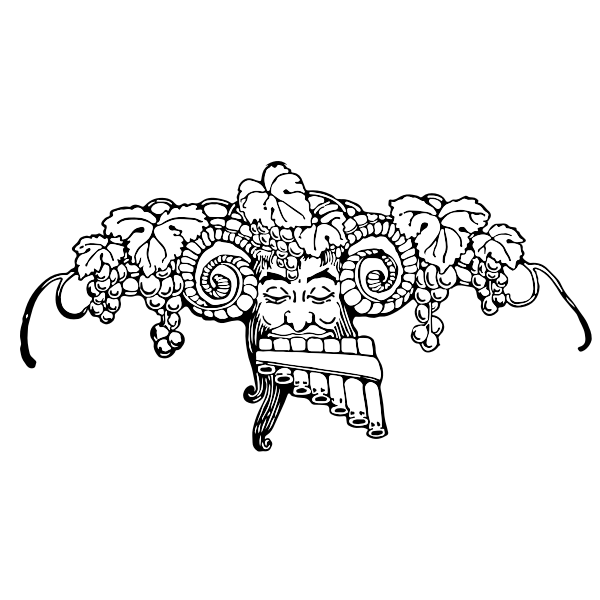 SVG Pan pipes ornament