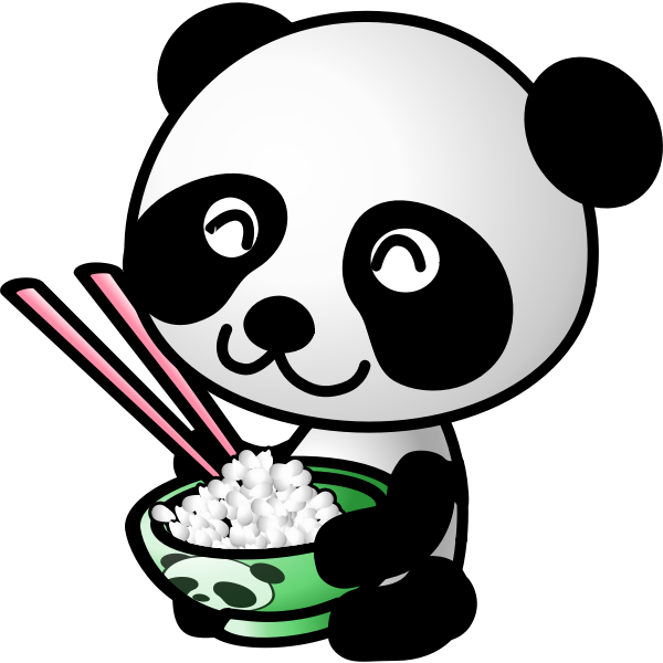 SVG Panda and rice
