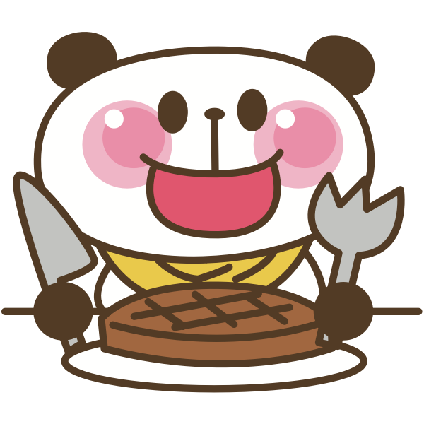 SVG Panda eating