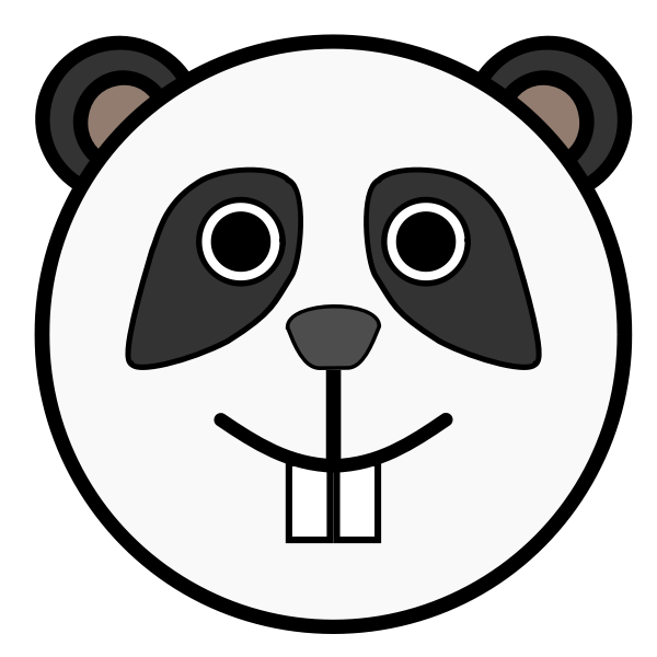 SVG Panda sketch