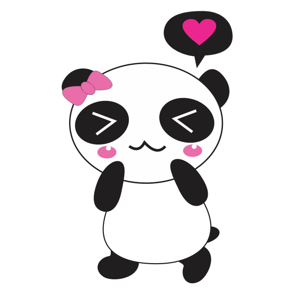 SVG Panda toy cartoon