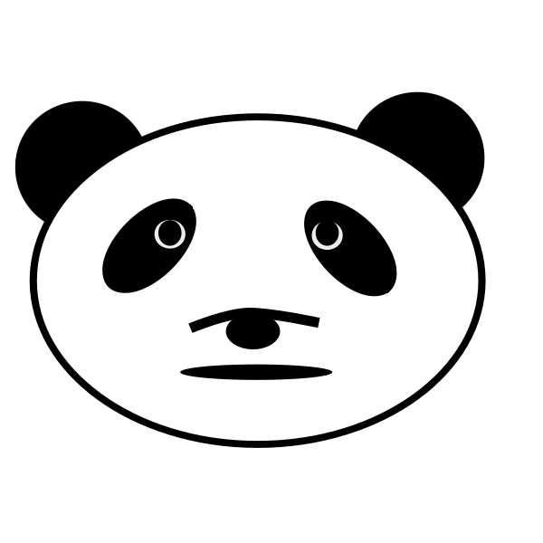 SVG Panda039s head image