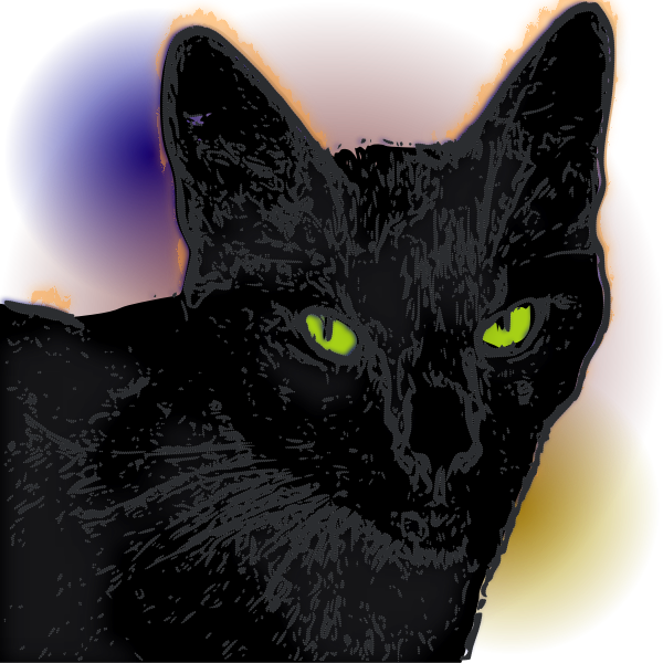 SVG pandora gata negra