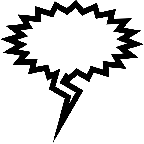 SVG Panic speech bubble vector image