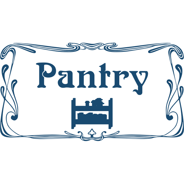 SVG Pantry door sign