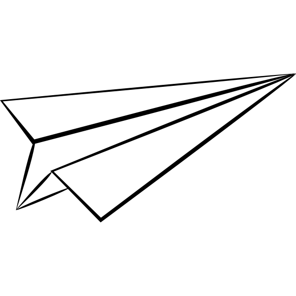 SVG Paper airplane image