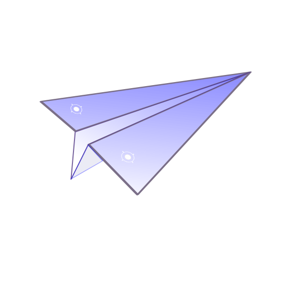 SVG Paper airplane vector