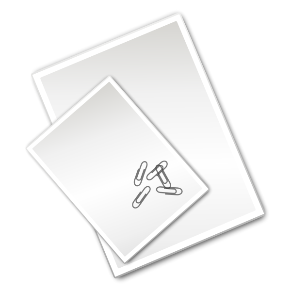 SVG Paper and paperclips vector illustration