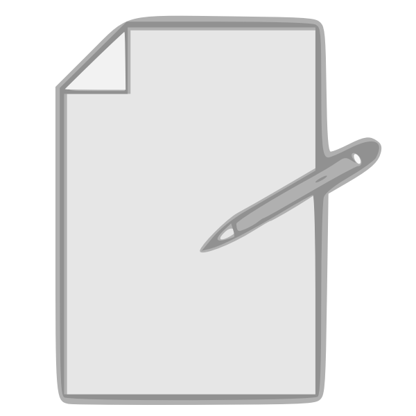 SVG Paper and pencil