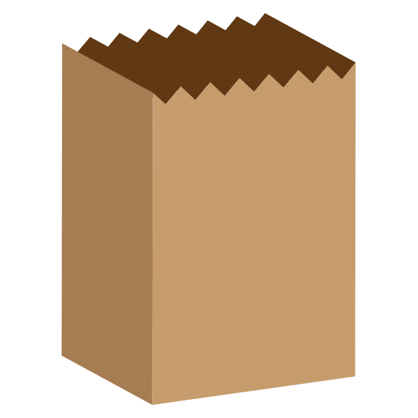 SVG Paper bag vector image