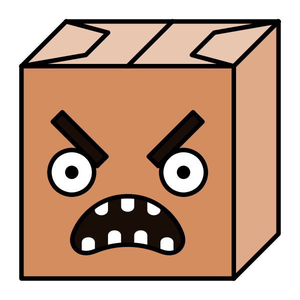 SVG Paper box head vector image