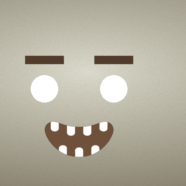 SVG Paper box with crooked smile