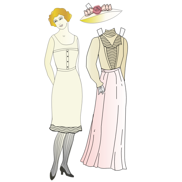 SVG Paper doll image