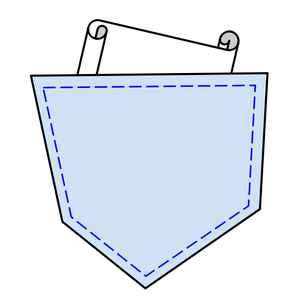 SVG Paper in a pocket