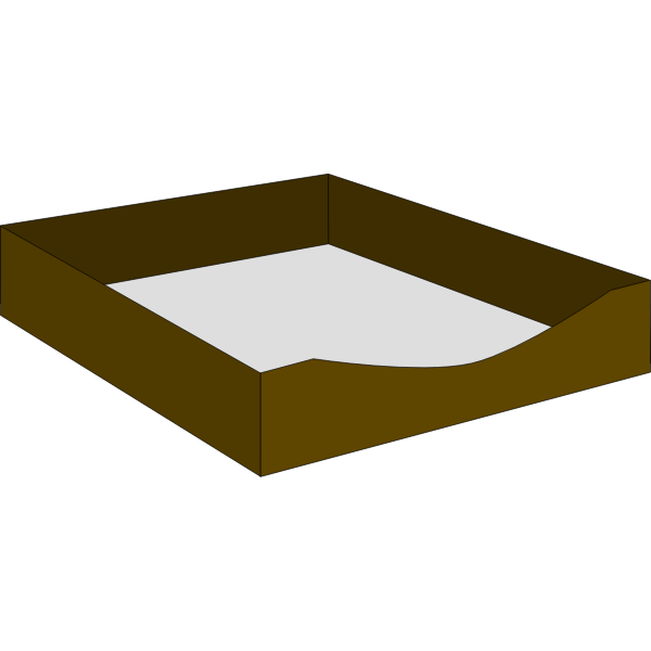 SVG Paper letter tray