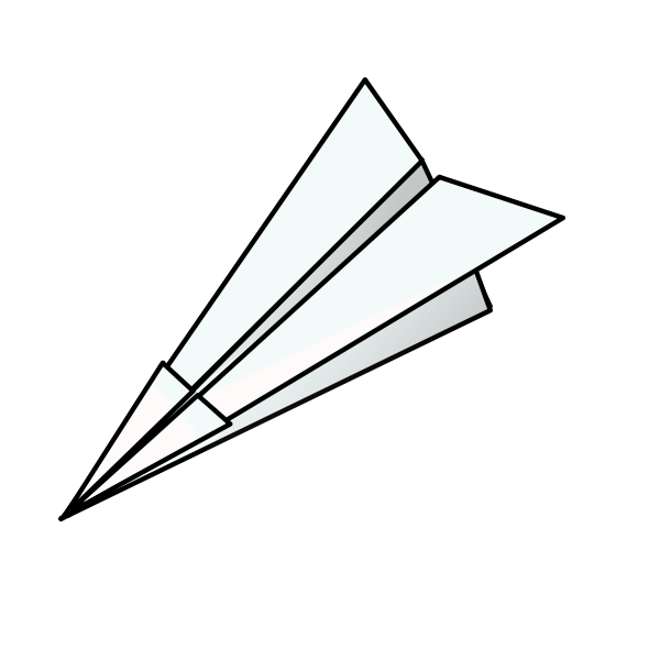 SVG Paper plane vector illustration
