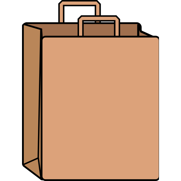 SVG Paper Shopping Bag Vector