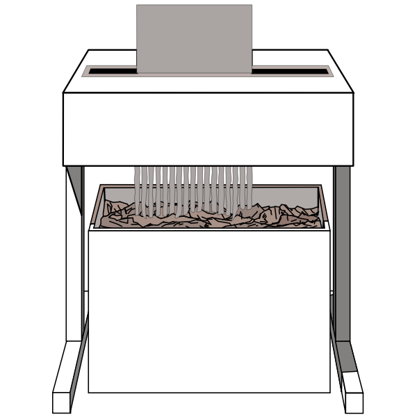 SVG Paper shredder vector image