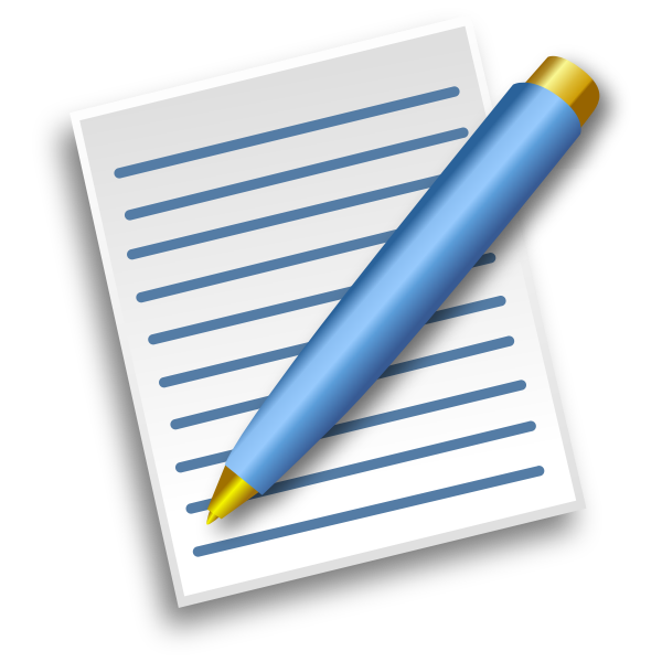 SVG Paper with pen