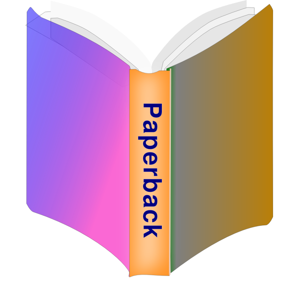 SVG Paperback book icon vector image