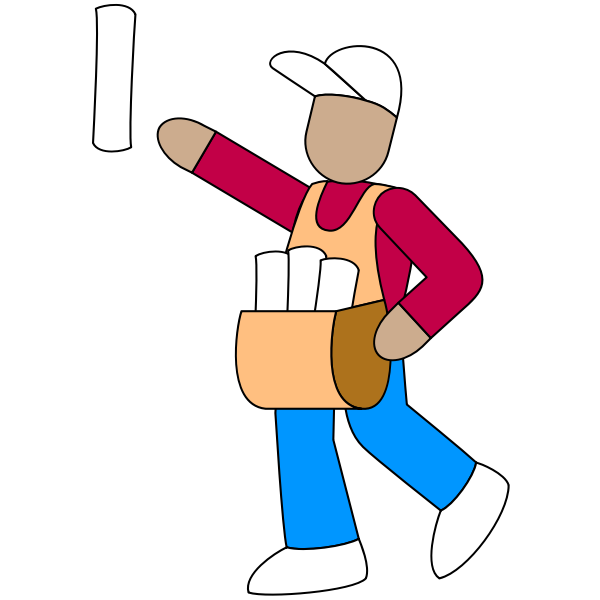 SVG Paperboy image