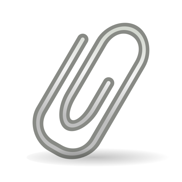 SVG Paperclip vector graphic