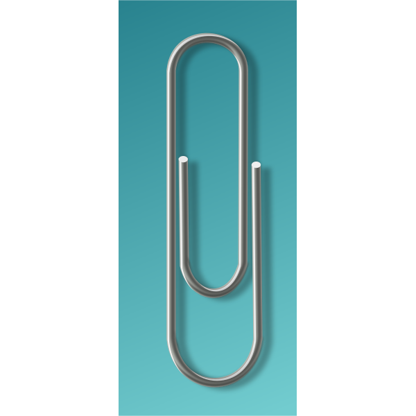 SVG Paperclip vector image