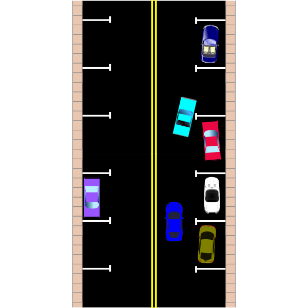 SVG Parallel parking vector graphics