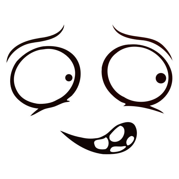 SVG Paranoid face
