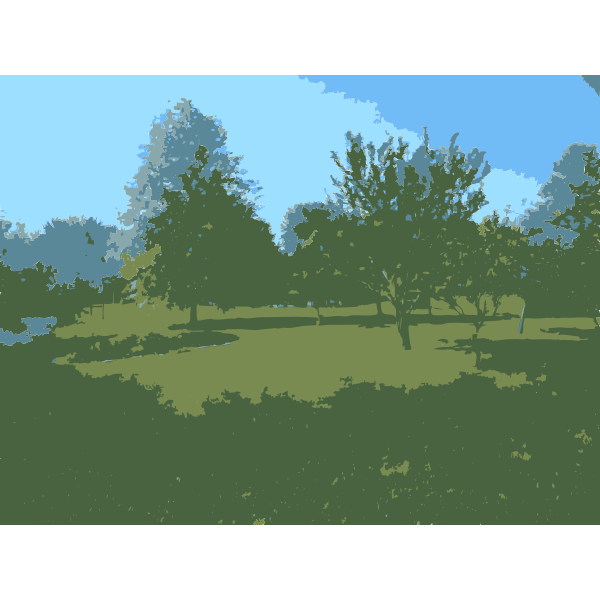 SVG Parents House Trees and Sky