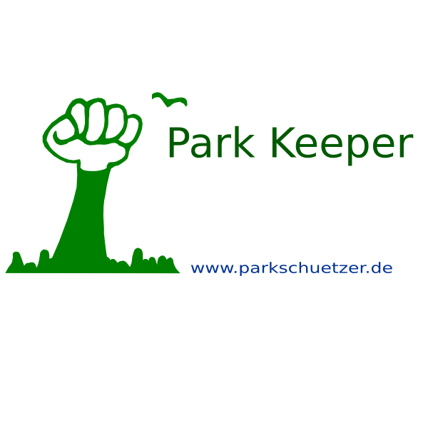 SVG Park Keeper poster vector illustration