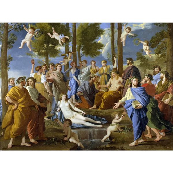 SVG Parnassus Nicolas Poussin