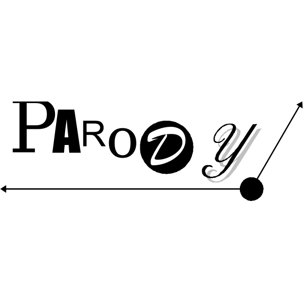 SVG Parody typography vector image