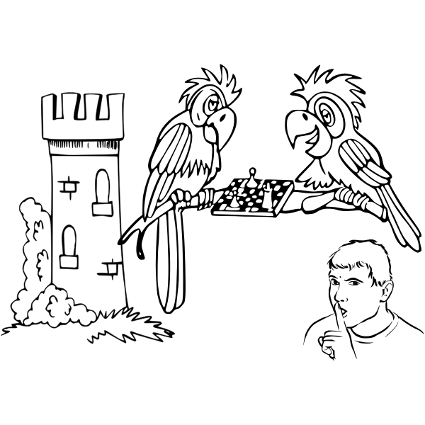 SVG Parrots and chess