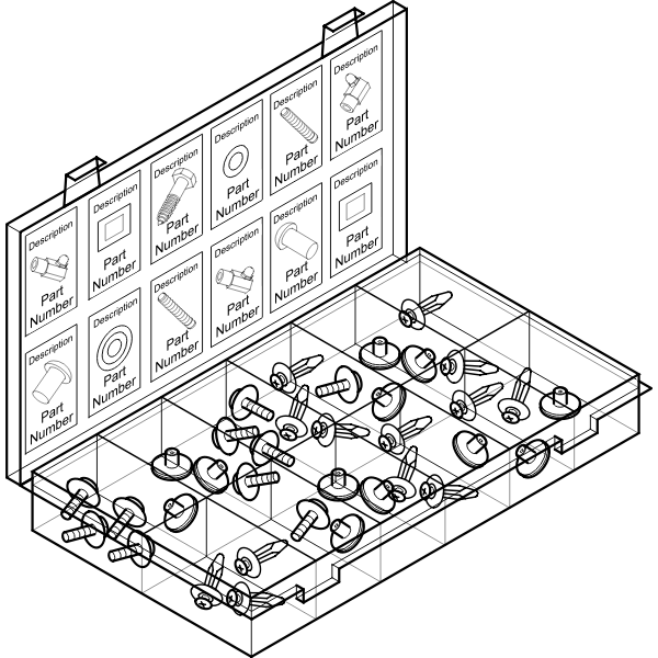 SVG Parts container vector image