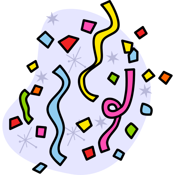 SVG Party confetti